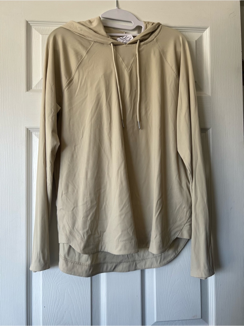 Lightweight Hooded Pullover Sweater - Beige